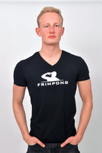 Load image into Gallery viewer, frimpong casual man v-neck tshirt black