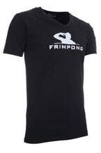 Load image into Gallery viewer, frimpong casual man v-neck tshirt black