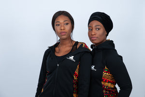 FRIMPONG FULL - ZIP UP HOODIE JACKET - WOMEN - BLACK