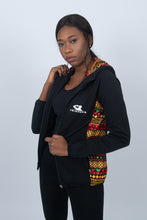 Load image into Gallery viewer, FRIMPONG FULL - ZIP UP HOODIE JACKET - WOMEN - BLACK
