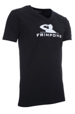 frimpong casual man v-neck tshirt black