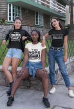 Load image into Gallery viewer, HOPE OF A BILLION TEE BB - WOMEN - BLACK
