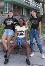 Load image into Gallery viewer, HOPE OF A BILLION TEE BS - WOMEN - BLACK
